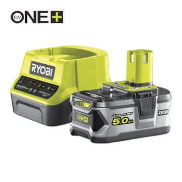 RYOBI RC18120-150 Starter set 18V ONE+, uključuje 1 x 18 V 5.0 Ah Lithium+ bateriju i brzi punjač