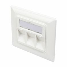 Digitus podžbukna utičnica 3x RJ45 kutna 80x80 DN-93821
