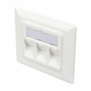 Digitus podžbukna utičnica 3x RJ45 kutna 80x80 DN-93821
