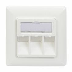 Digitus podžbukna utičnica 3x RJ45 kutna 80x80 DN-93821
