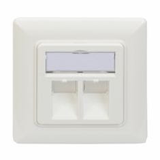 Digitus podžbukna utičnica 2x RJ45 kutna 80x80 DN-93801-1

