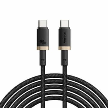 BASEUS kabel USB C-C 1m 240W Dura Fast pleteni crni P10377803U03-00