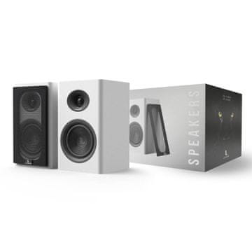 Laudberg XS1W 2.0 Bluetooth računalni zvučnici bijeli 80W daljinski upravljač HDMI ARC USB DAC