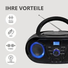 Silva Schneider Prijenosni radio MPC 25.4 s CD-om, USB-om, crne boje