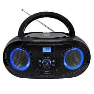 Silva Schneider MPC 25.7BT prijenosni radio s CD-om, Bluetoothom, crne boje