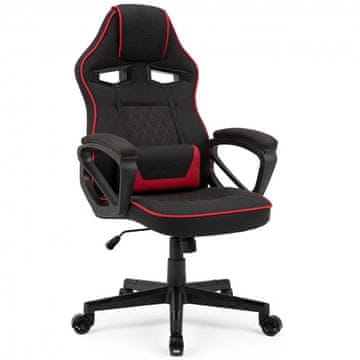 SENSE7 gaming stolica Knight Od tekstilna crno-crvena
