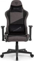 SENSE7 gaming stolica Senshi Platneni siva
