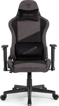 SENSE7 gaming stolica Senshi Platneni siva