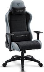 SENSE7 gaming stolica Spellcaster Fuku XL PU brušena sivo-crna