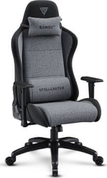 SENSE7 gaming stolica Spellcaster FUKU XL FF sivo-crna