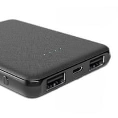 Spello punjiva baterija, 5000 mAh, 10 W, crna