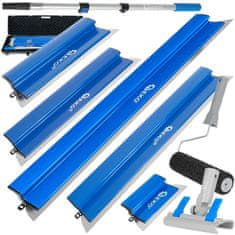 GEKO Set PRO gleterica za gletanje, špatule od nehrđajućeg čelika za boju do 100 cm, kutija