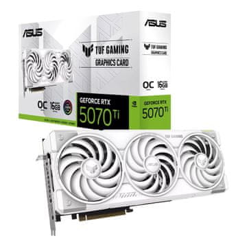 ASUS TUF Gaming GeForce RTX 5070 Ti White OC Edition grafička kartica, 16GB GDDR7 (90YV0MD3-M0NA00)