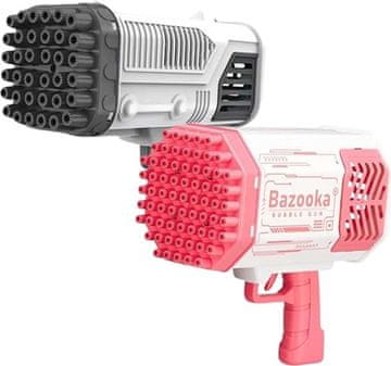 JOJOY® Pištolj za mjehuriće od sapunice, puhanje mjehurića, 69 rupa, šarene LED svjetiljke (1+1 Gratis) | BUBBLEPUFF