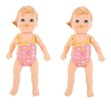 JOJOY® Plutajuća lutka za kupanje BUDDYSWIM LILY (1+1 gratis), Vodootporna dječja igračka za igru u vodi, Realistična plivalica za djecu | B2UDDYSWIM