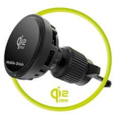 Mobile-origin CA24 auto punjač, 25 W, MagSafe, Qi2, crni