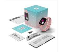 Manta STELIO JUNIOR punjač za pametni sat, za model Stelio Junior 4G / Stelio Junior Pro AI 4G, roza (puderasto roza)