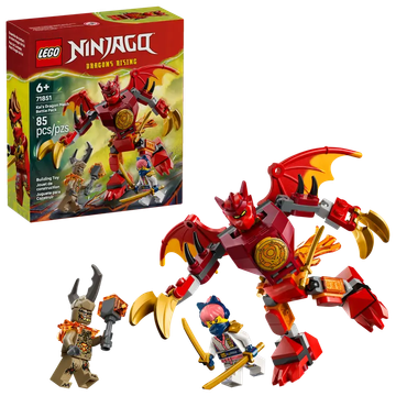 LEGO NINJAGO 71851 Kaijev borbeni paket s robotskim zmajem