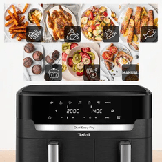 Tefal Zračna friteza Dual Easy Fry XXL EY9428E0, crna