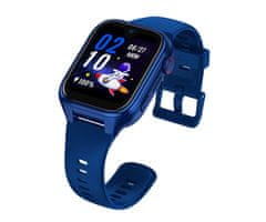 Manta Stelio Junior PRO AI 4G dječji pametni sat, GPS+WIFI+LBS lokacija, SOS tipka, tamnoplava boja