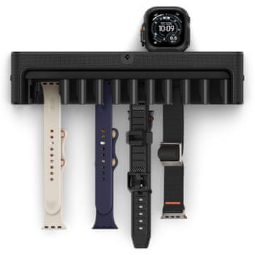 Spigen S341 organizator za remen Apple Watch, crni