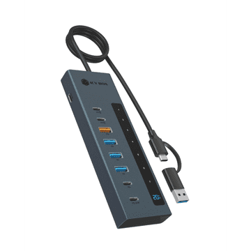 IcyBox IB-HUB1743-CPD 9-u-1 USB-C/A hub vmesnik s PD