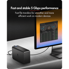 IcyBox IB-RD3720-CU3 RAID sustav za 2x 3,5"/2,5" SATA HDD i SSD disk s RAID prekidačem