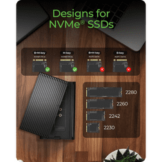 IcyBox IB-1920M-C42 kućište za M.2 NVMe s USB 4 tehnologijom