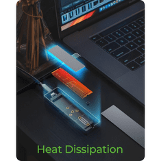 IcyBox IB-1826MCL-CU31 kućište za M.2 NVMe/SATA SSD s USB-C 3.2 Gen 2 sučeljem i RGB svjetlima