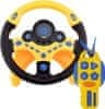 JOJOY® Volan za djecu, Interaktivni volan s zvukovima i svjetlima, Igračka za putovanje (Žuta) + dodatak za WHEELPLAY | WHEELYELLOWKEY