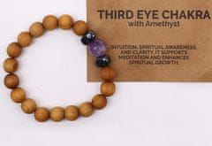 AWG Drvena narukvica - cedar i ametist - perle 10 i 12 mm