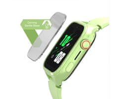 Manta Stelio Junior PRO AI 4G dječji pametni sat, GPS+WIFI+LBS lokacija, SOS tipka, zelena (Pistacchio Green)