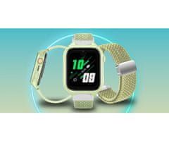 Manta Stelio Junior PRO AI 4G dječji pametni sat, GPS+WIFI+LBS lokacija, SOS tipka, zelena (Pistacchio Green)