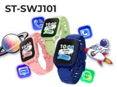 Manta STELIO JUNIOR dječji pametni sat, 4G LTE, SOS tipka, roza (puderasto ružičasta)