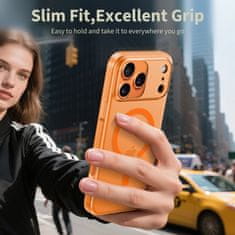 Tech-protect MagSlim MagSafe maska za iPhone 17 Pro Max, zaranča