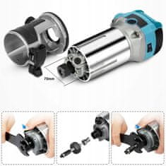 Dexxer Set stolne glodalice od 2000 W, glodalica 6-8 mm do 33 000 okretaja u minuti