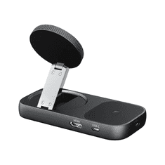 Misura MH14 2-u-1 Sklopivi bežični punjač s integriranim 6-portnim USB-C hubom