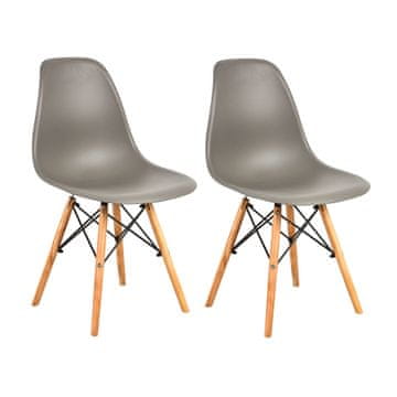 Aga 2x Blagovaonska stolica Siva