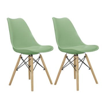 Aga 2x Stolice za blagovaonicu MR2035 Zelena