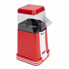 Dexxer Aparat za kokice na vrući zrak 1200 W, crveni