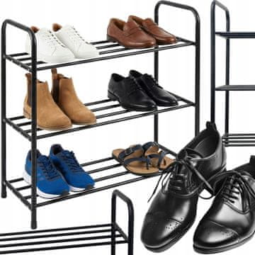 Dexxer Metalni stalak za cipele s organizatorom za cipele s 3 police