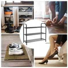 Dexxer Metalni stalak za cipele s organizatorom za cipele s 3 police