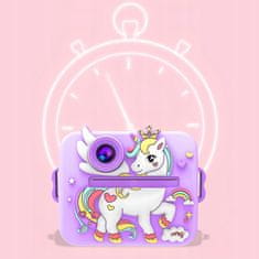 Dexxer Dječji LCD instant fotoaparat s printerom + 3 ljubičaste trake