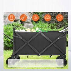 Dexxer Sklopiva transportna kolica za plažu i kampiranje 88 cm