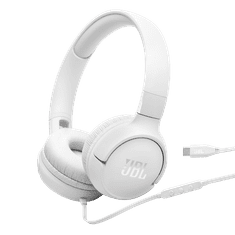 Tune 520C žičane slušalice, USB-C, Hi-Res Audio, mikrofon, bijele (JBLT520CWHT)