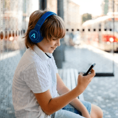 LAMAX GlowKid1 dječje bežične slušalice, LED osvjetljenje, 85 dB, plave (8595724902928)