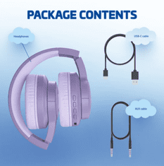 LAMAX GlowKid1 dječje bežične slušalice, LED osvjetljenje, 85 dB, ružičaste (8595724902935)