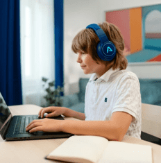 LAMAX GlowKid1 dječje bežične slušalice, LED osvjetljenje, 85 dB, ružičaste (8595724902935)