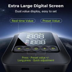 Nikcorp Syncwire Mini prijenosna električna pumpa za gume, 10.35 bara, 150 PSI, LCD zaslon, za auto, bicikl i lopte