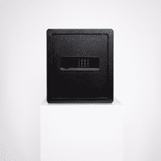 Nikcorp Oklopljeni kućni sef s elektroničkom bravom i ključem, čelični, 40x36x30 cm, crni